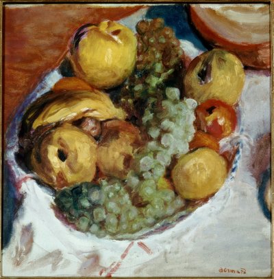 Csendélet, három fürt szőlő alkotó: Pierre Bonnard