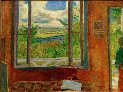 Nyissa meg az ablakot a Szajnára alkotó: Pierre Bonnard