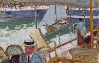 A jachton, 1912 alkotó: Pierre Bonnard