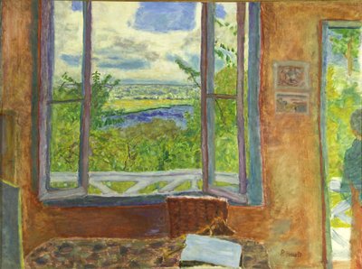 Nyitott ablak a Szajna Vernon felé, c. 1911. alkotó: Pierre Bonnard