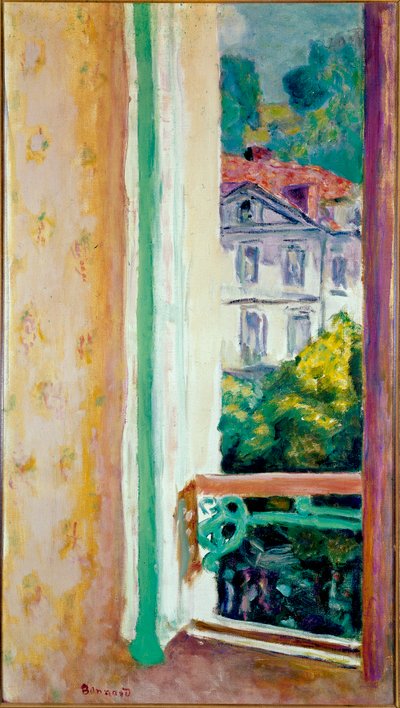 Nyitott ablak Pierre Bonnard (1867-1947) Milánó Uriage festményében, Jesi gyűjtemény alkotó: Pierre Bonnard
