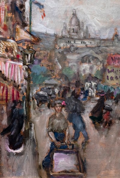 Párizsi táj vagy Les Batignolles, részlet alkotó: Pierre Bonnard