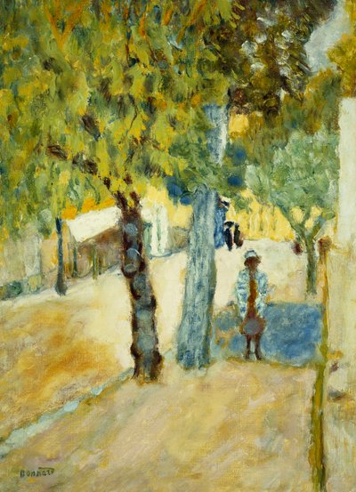Emberek az utcán; Personnages dans la Rue, 1925 körül (olaj, vászon) alkotó: Pierre Bonnard