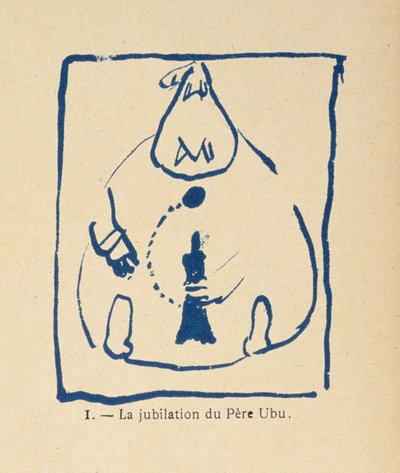 Pere Ubu ujjongása – Pere Ubu ábécéjéből alkotó: Pierre Bonnard
