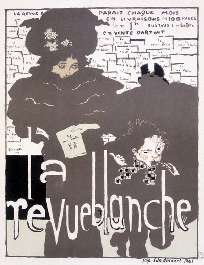 A La Revue blanche sajtóplakátja. Illusztráció: Pierre Bonnard (1867-1947) alkotó: Pierre Bonnard