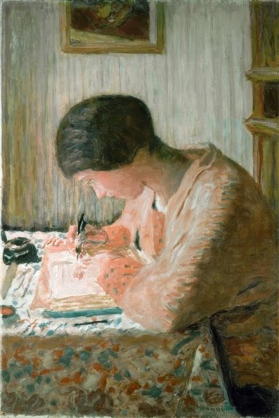 Író nő alkotó: Pierre Bonnard