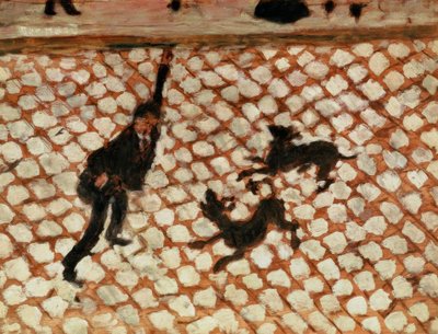 Utcai jelenet alkotó: Pierre Bonnard