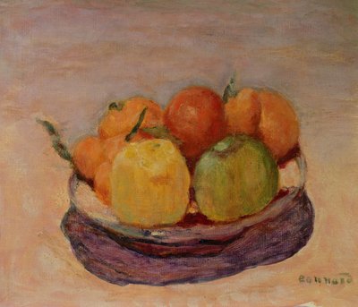 Csendélet gyümölccsel alkotó: Pierre Bonnard