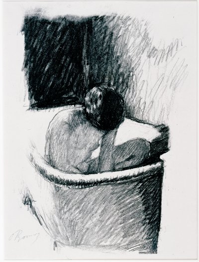 The Bath, 1925 körül (litho) alkotó: Pierre Bonnard