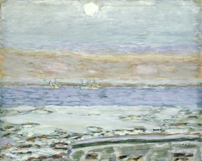 A Cannes-i öböl, 1930-33 (guache és WC papíron) alkotó: Pierre Bonnard