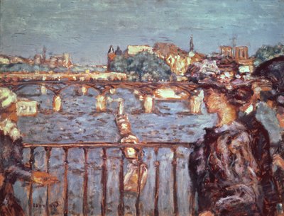 A Pont des Arts, 1905 körül (olaj, fára fektetett kártya) alkotó: Pierre Bonnard