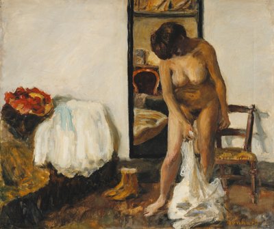 Nő vetkőző; Femme se Deshabille alkotó: Pierre Bonnard