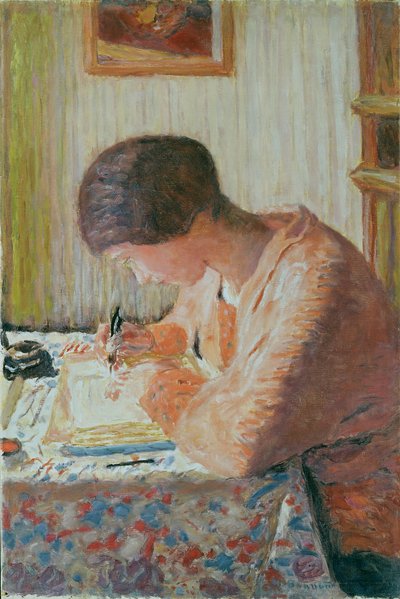 Nő írás alkotó: Pierre Bonnard
