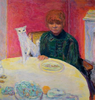 Nő macskával, 1912 alkotó: Pierre Bonnard