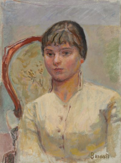 Fiatal nő karosszékben (tanulmány); Fiatal nő egy karosszékben (tanulmány), 1916 körül (olaj, vászon) alkotó: Pierre Bonnard