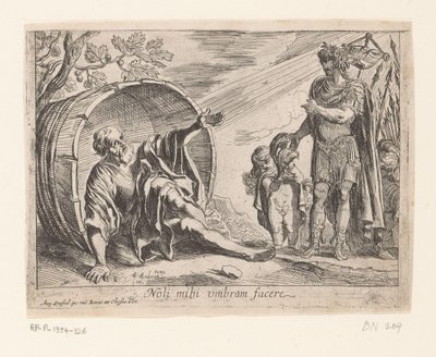 Nagy Sándor és Diogenész alkotó: Pierre Brebiette