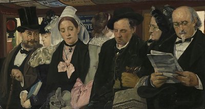 Omnibusban, 1877. alkotó: Pierre Carriere Belleuse