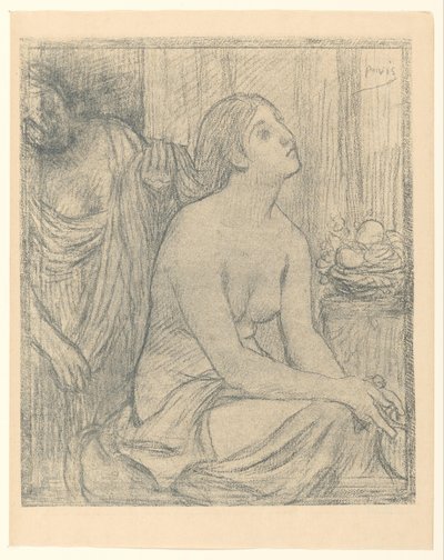 Nő a WC-nél alkotó: Pierre Cécile Puvis de Chavannes