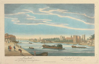 Lambeth. A canterburyi palota érseke alkotó: Pierre Charles Canot