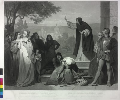1493 Savonarola firenzei prédikációja alkotó: Pierre Cottin