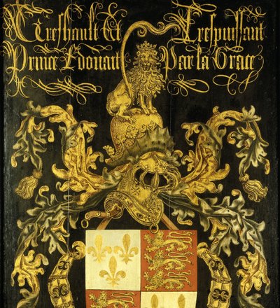 IV. Edward (1442-83), angol király pajzsa az Aranygyapjú Rend lovagjaként alkotó: Pierre Coustain (attributed to)