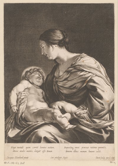 Mária gyermekével alkotó: Pierre Daret