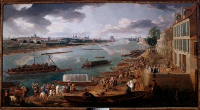 Párizs látképe, a Quai de la Rapee-ról 1716-ban Pierre Denis Martin (1663-1742) festménye 1716 V. 1,7x3,15 m Párizs, Musee Carnavalet alkotó: Pierre Denis Martin
