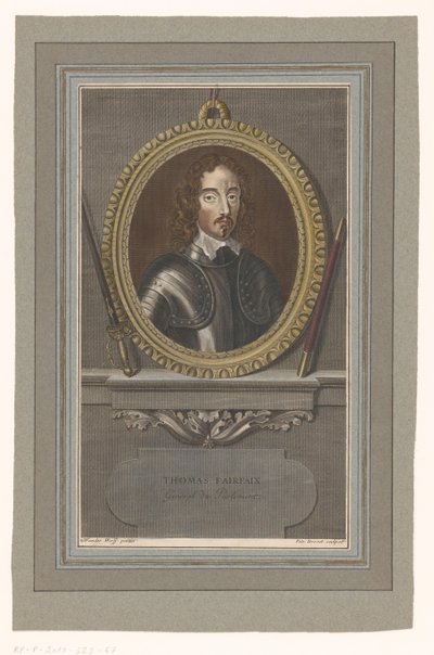 Thomas Fairfax portréja Thomas Fairfax (cím az objektumon) alkotó: Pierre Drevet