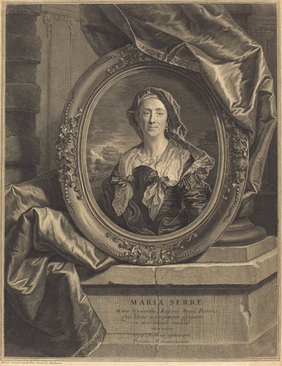 Maria Serre, Mater Hyacinth Rigaud alkotó: Pierre Drevet after Hyacinthe Rigaud