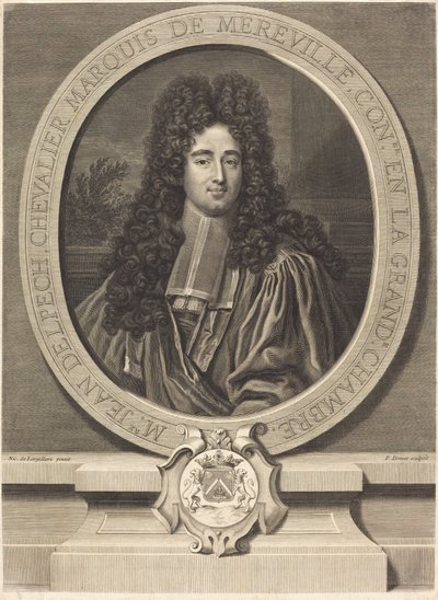 Jean Delpech, Mereville márki alkotó: Pierre Drevet after Nicolas de Largillierre
