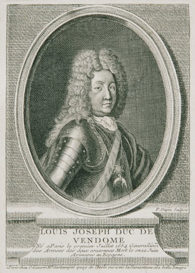 Louis Joseph Duc de Vendôme francia tábornok alkotó: Pierre Dupin