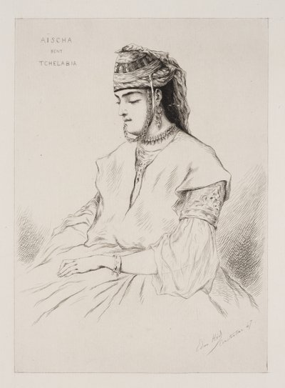Aischa Bent Tchelabia alkotó: Pierre Edmond Alexandre Hedouin