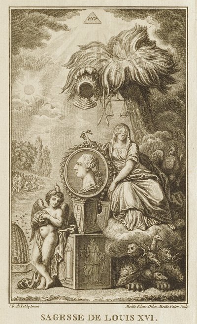 XVI. Lajos bölcsessége alkotó: Pierre Etienne Moitte