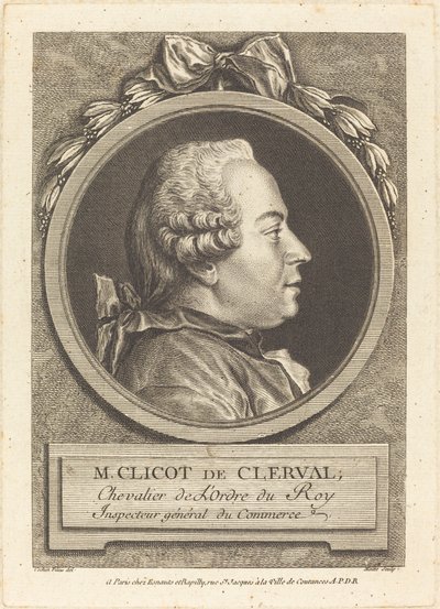 Clicot de Clerval úr alkotó: Pierre Etienne Moitte after Charles Nicolas Cochin II