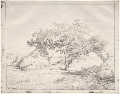Cseresznyefa Blauban. alkotó: Pierre Etienne Theodore Rousseau