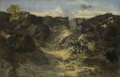 Sziklás táj, c. 1840 alkotó: Pierre Etienne Theodore Rousseau