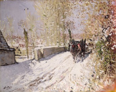 Téli táj alkotó: Pierre Eugene Montezin