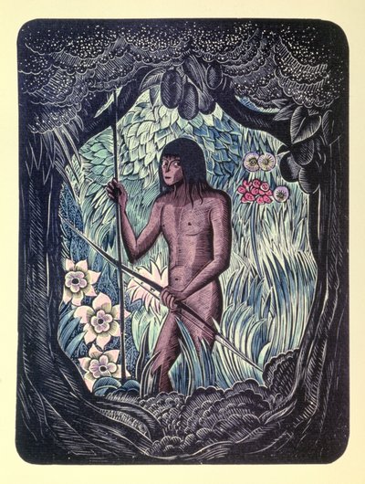 Robinson Crusoe kalandjai, 20. század (illusztráció) alkotó: Pierre Falke