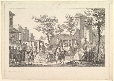 Tableau des portraits a la Mode Plate of Fashion Portraits, 1760-61. alkotó: Pierre Francois Courtois
