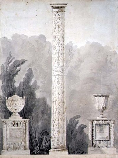 Tervek neoklasszikus műemlékekhez alkotó: Pierre Francois Leonard Fontaine