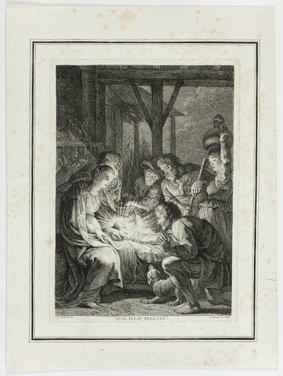 A Pásztorok imádata alkotó: Pierre François Basan