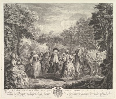 Parnasszusi karnevál, 1761-62. alkotó: Pierre François Basan