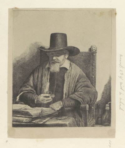 Arnold Tholinx felügyelő portréja Nyolcvanöt eredeti nyomat gyűjteménye (sorozat címe) alkotó: Pierre François Basan