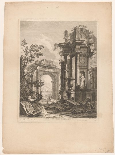 Egy ősi emlékmű romja Ruine d