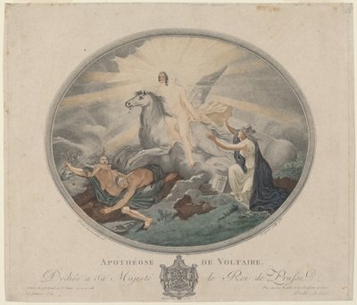 Voltaire apoteózisa (The Apotheosis of Voltaire) alkotó: Pierre François Legrand, after Robert Guillaume Dardel