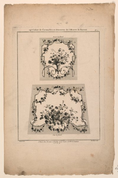 A "Cahier de Cartouches et Ornemens de l