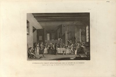Egy forradalmi bizottság belsejében a terror uralma alatt, 1802. alkotó: Pierre Gabriel Berthault