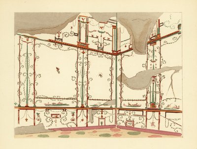 Exedra a Centenárium Házában, Pompejiben alkotó: Pierre Gusman