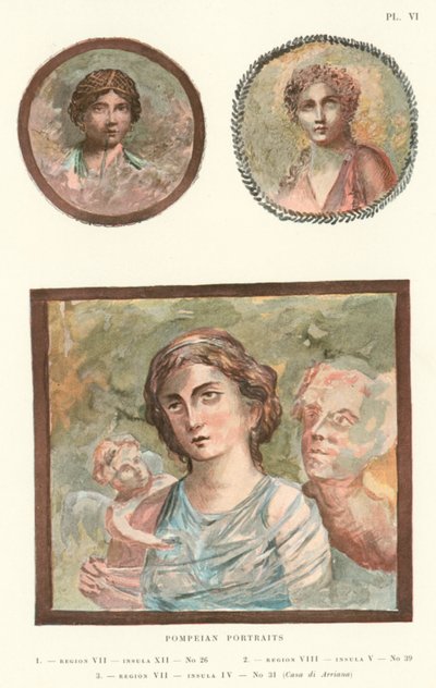 Pompei portrék (színes litó) alkotó: Pierre Gusman