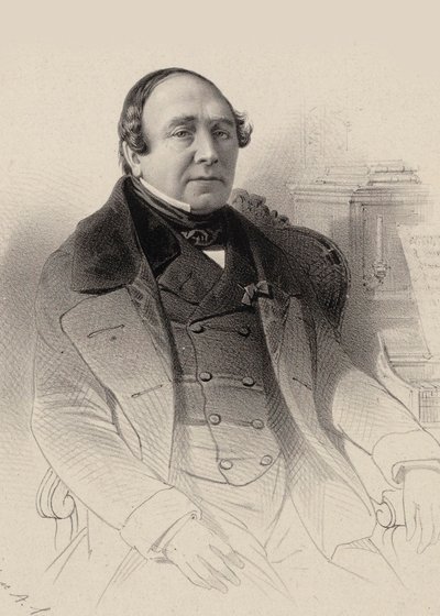 Louis Antoine Eléonore Ponchard operaénekes portréja 1787-1866, 1850. alkotó: Pierre Hippolyte Aumont